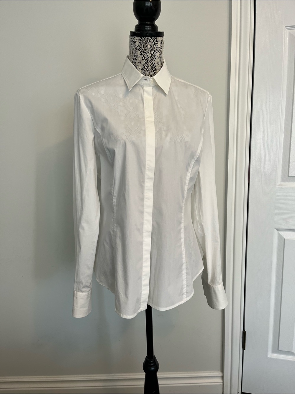 MaxMara Crisp White Button-Down Shirt - Picture 2 of 7